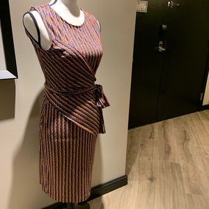 DVF sleeveless wrap dress